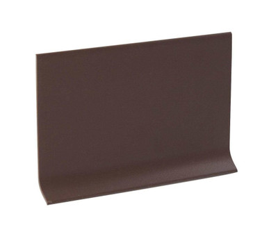 4 Inch Rubber Wall Cove Base - 100 Foot Roll - Brown