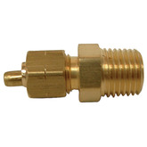 Tube to Male Pipe Connector with Brass Insert (1/4 x 1/8)