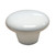 Contemporary Ceramic Knob - White - 1 1/2 In Dia.