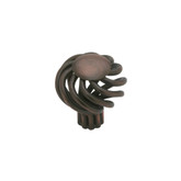 Knob, Small Wire Swirl Design with Flat Top, 33mm