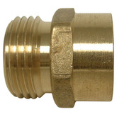 Brass Male Hose to Female Pipe Adaptor (3/4 x 1/2)