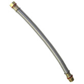 Stainless Steel Water Heater Supply Line (3/4 x 3/4) 12 Inches
