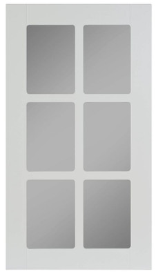 Thermo Glass Door Odessa 16 1/2 x 30 1/8 White