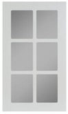 Thermo Glass Door Odessa 17 3/4 x 30 1/8 White