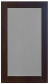 Wood Glass Door Barcelona 17 3/4 x 30 1/8 Choco