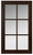 Wood Glass Door Naples 17 3/4 x 30 1/8 Choco