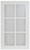 Thermo Glass Door Lausanne 17 3/4 x 30 1/8 White