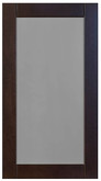 Wood Glass Door Barcelona 16 1/2 x 30 1/8 Choco