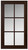 Wood Glass Door Naples 16 1/2 x 30 1/8 Choco
