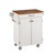 Cuisine Cart White Finish with Oak Top