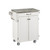 White Cuisine Cart with Concrete Top