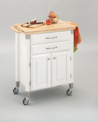 Dolly Madison White Kitchen Cart