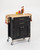 Dolly Madison Black Kitchen Cart
