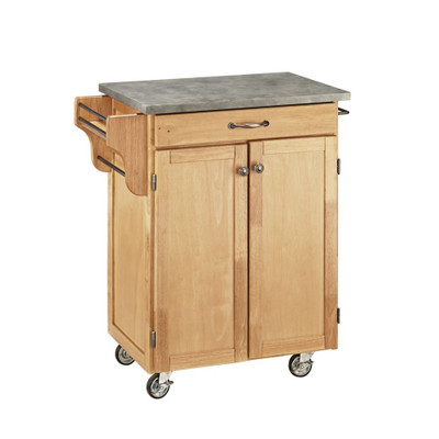 Natural Cuisine Cart with Concrete Top