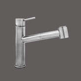 Pure Water Series - Single Side Lever Stainless Steel Kitchen Faucet - Polished Stainless Steel Finish