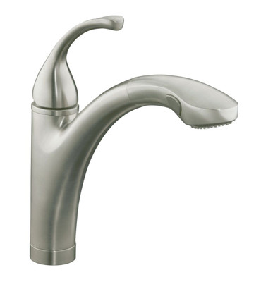 Forte Single-Control Pullout Kitchen Faucet  Matching Colour Spray Head And Lever Handle