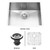 Stainless Steel Undermount Single Bowl Kitchen Sink 16 gauge 23 Inch