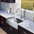 Stainless Steel All in One Farmhouse Kitchen Sink and Faucet Set 30 Inch