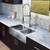 Stainless Steel All in One Farmhouse Double Bowl Kitchen Sink and Chrome Faucet Set 36 Inch