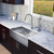 Stainless Steel All in One Farmhouse Kitchen Sink and Faucet Set 36 Inch
