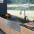 Stainless Steel Farmhouse Kitchen Sink Faucet and Dispenser