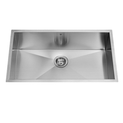 Stainless Steel Undermount 16 Gauge Single Bowl Kitchen Sink 16 gauge 30 Inch