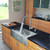 Stainless Steel All in One Farmhouse Kitchen Sink and Chrome Faucet Set 33 Inch