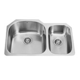Stainless Steel Undermount 18 Gauge Double Bowl Kitchen Sink 18 gauge 31 Inch