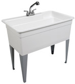 BigTub Laundry Tub Single with Faucet, Supply Line, P-Trap