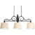 Meeting Street Collection 3 Light Forged Black Chandelier