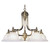 Providence 5 Light Antique Brass Incandescent Chandelier with White Alabaster Glass
