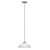 Providence 1 Light Brushed Nickel Incandescent Pendant with Satin Glass