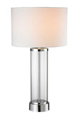 28 Inch Chrome Table Lamp
