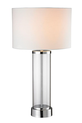 28 Inch Chrome Table Lamp