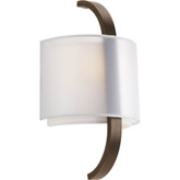 Cuddle Collection 1 Light Antique Bronze Fluorescent Wall Sconce