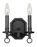 Hastings Collection Rust 2-Light Wall Sconce