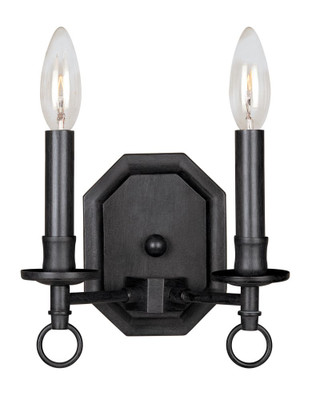 Hastings Collection Rust 2-Light Wall Sconce