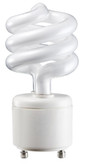CFL 13W= 60W GU24 Mini Twister Soft White (2700K) - Case of 6 Bulbs