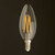 LED Candle Clear B10 Filament Bulb 3.5W 2700K 420LM CRI90 Dimmable CUL Listed - 4pk