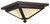 Providence 3 Light Bronze Outdoor Incandescent Ceiling Light with Iridescent Tiffany Glass