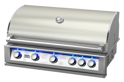 Broil chef PRO-SERIES 40-Inch Built-In LP Gas Grill with Rear Rotisserie Burner