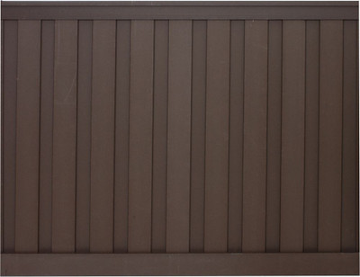 6 Feet x 8 Feet Woodland Brown Composite Privacy Fence Panel Kit
