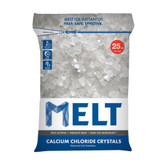 MELT 25 Lb. Resealable Bag Calcium Chloride Crystals Ice Melter