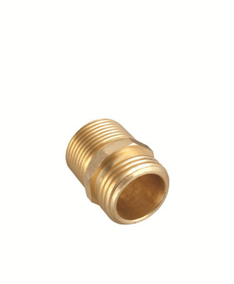 Brass Double Male Connector-3/4"