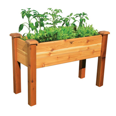 Elevated Garden Bed 18x48x32 Safe Finish