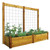 Raised Garden Bed with Trellis Kit Safe Finish 34x95x80 - 15"D