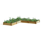 L Shaped Modular Raised Garden Bed 142x142x13