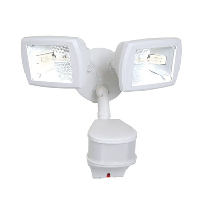 All-PRO 270° Motion Activated 300w Twin White Halogen Security Floodlight