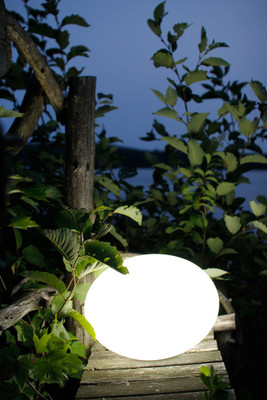 Flatball Outdoor Accent With Wireless LED Light By Smart And Green