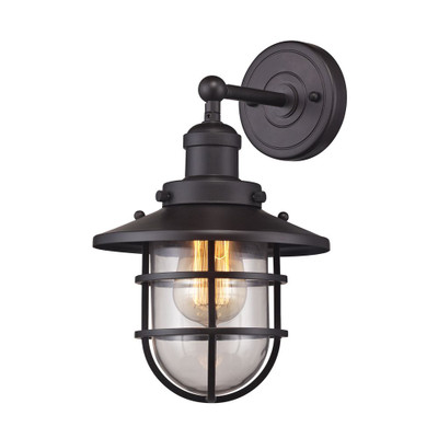 Seaport 1 Light Sconce In Oil Rubbed Bronze